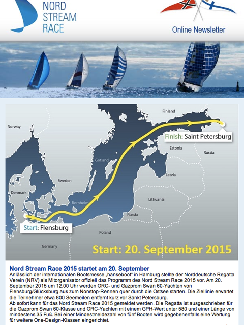 NordStreamRace-Ankündigung