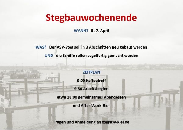 Stegbau Flyer 1